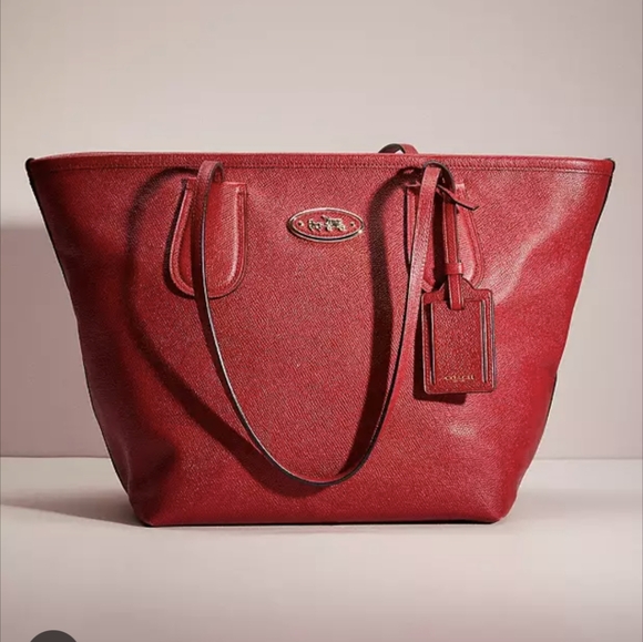 Coach Taxi tote in Red - Picture 10 of 10